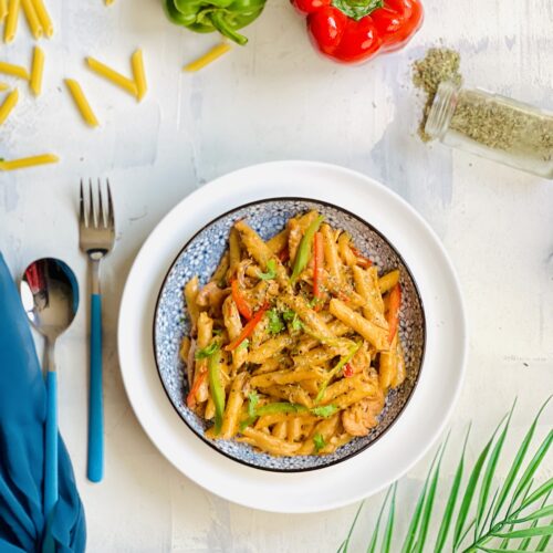 Get Amazed With Taste-Chicken Fajita pasta 7