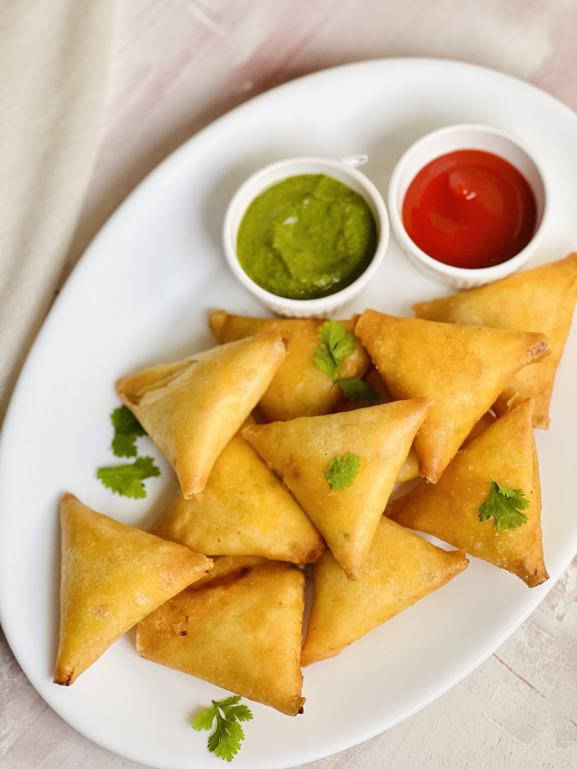 Chicken cheese samosa